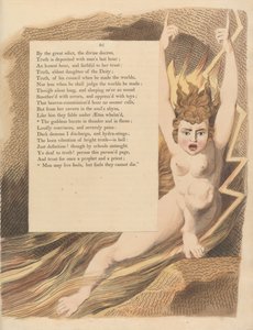 Pensieri Notturni di Young, Pagina 95, La dea esplode in tuono e fiamma da William Blake